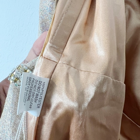 Mac Duggal Asymmetric Metallic Ruffle Gown - Picture 12 of 13